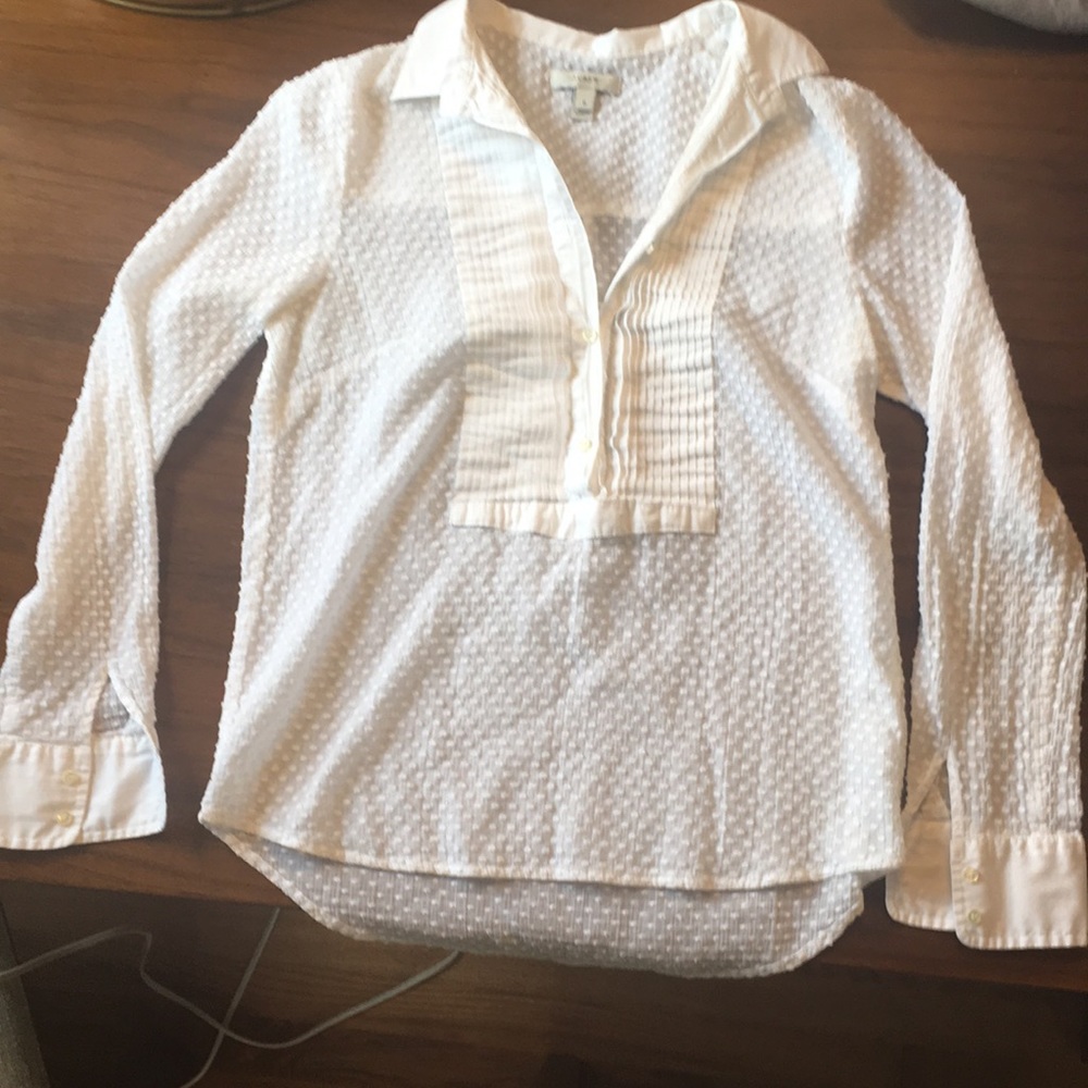 J. Crew French Dot Blouse